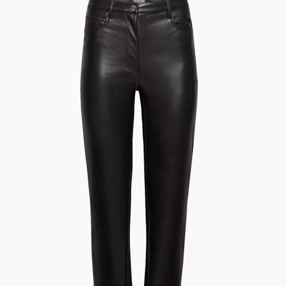 Aritzia Vegan Leather high waisted pants - Melina, size 00. - Picture 1 of 4